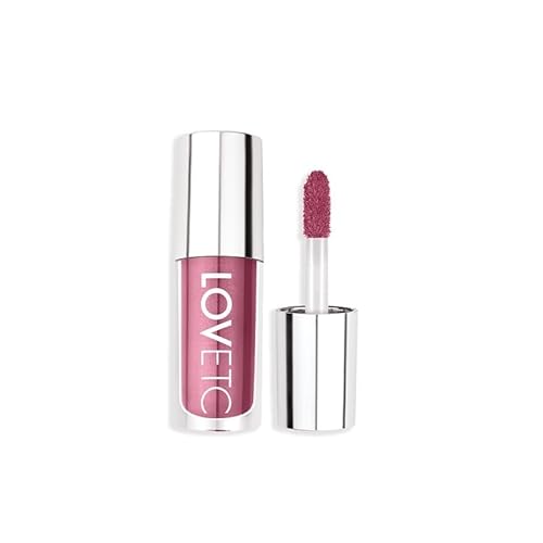 LOVETC Gloss, Glee, Etc High Glaze Tinted Lip Gloss | Mirror Shine With Zero Stickiness | Ultra-Glossy Finish For Plush, Hydrated Lips | With Marula Oil & Hyaluronic Acid | Barely Blushing | 5.5g