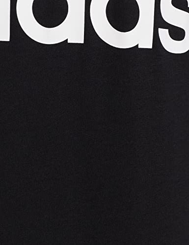 Adidas Men's Cotton Geometric Regular Fit T-Shirt (HS9688_Black/White M)