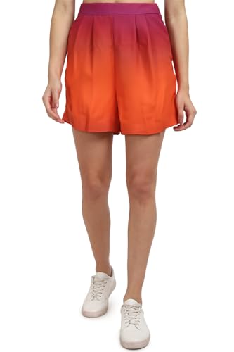 Allen Solly Women's Bermuda Shorts (AHSRCRGH649401_Orange
