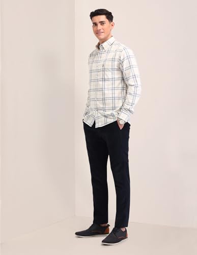 U.S. POLO ASSN. Tailored Fit Button Down Shirt (USSHT2416_Beige_46)
