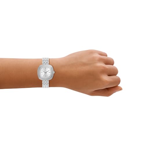 Fossil Genevive Silver Quartz Stainless Steel Watch ES5508