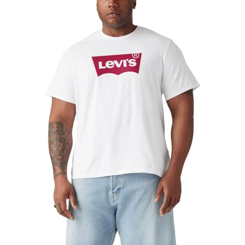 Levi's Men's Graphic Tees (Also Available in Big & Tall), Big Batwing White - Neutrals, XX-Large Big