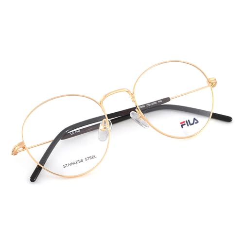 FILA eyewear for Unisex with Gold Stainless Steel frame