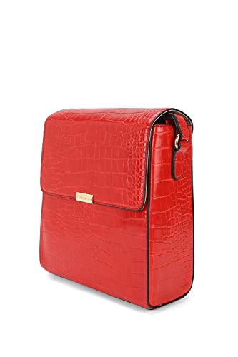 Van Heusen Women Red Textured Casual Sling Bag