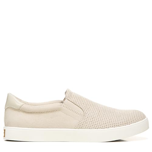 Dr. Scholl's Women's Madison Sneaker, Oyster Microfiber, 8.5 Wide
