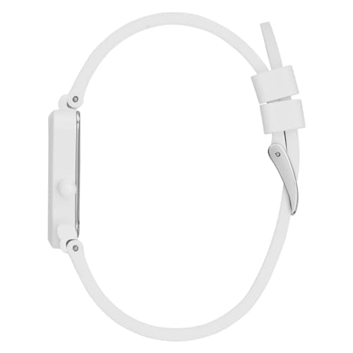 Guess Gt Fame Analog Watch for Woman with White Triangle Dial & Multicolor Silicone Strap Band Water Resistant Women's Wrist Watches - GW0679L2M