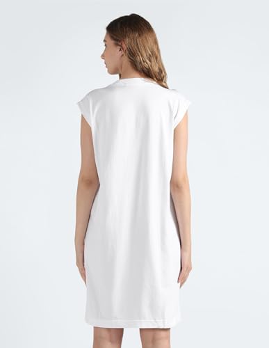 Clavin Klein Women White Color Dress (M)