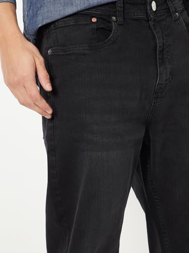 Max Men Washed Regular Fit Jeans (Black_36)