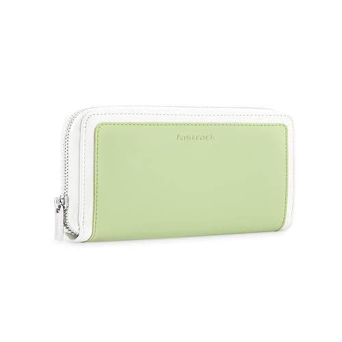 Fastrack Women Zipper Casual Wallet with Multiple Card Slots | Made up of Premium Faux Leather | Wallet for Daily Casual Use