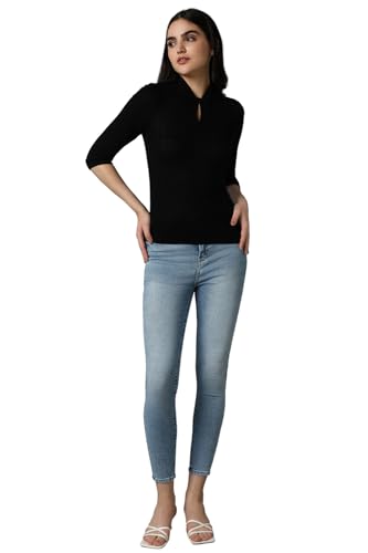 Allen Solly Women Blue Ankle Skinny Fit Light Wash Jeans