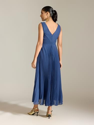 Label RITU KUMAR Navy Elly Long Dress