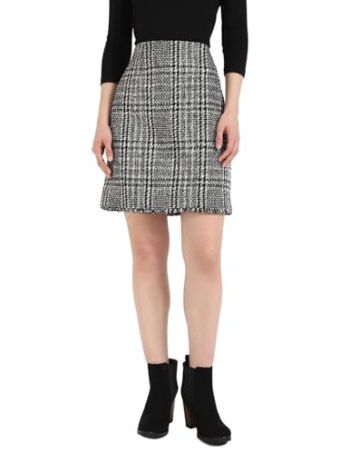 Regular Fit Checks Mid Rise Skirt