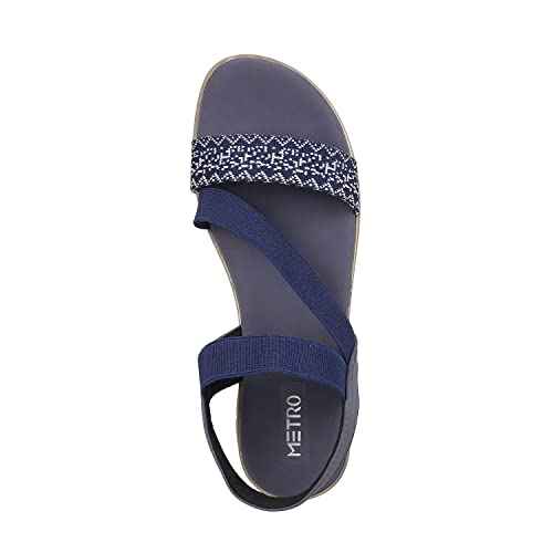 Metro Womens Synthetic Blue Sandals