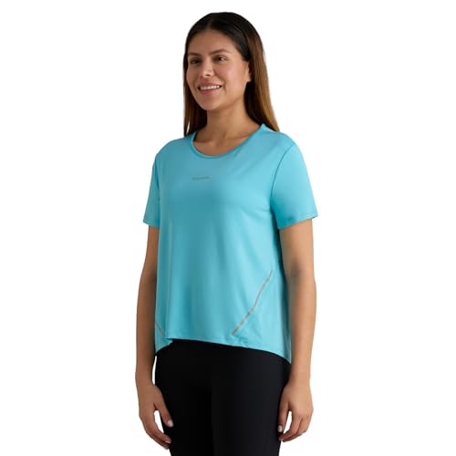 Skechers Women Reflective Tape Detailed Blue T-Shirts