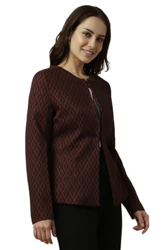 Allen Solly Women's Blazer (AHBZERGP501732_Maroon