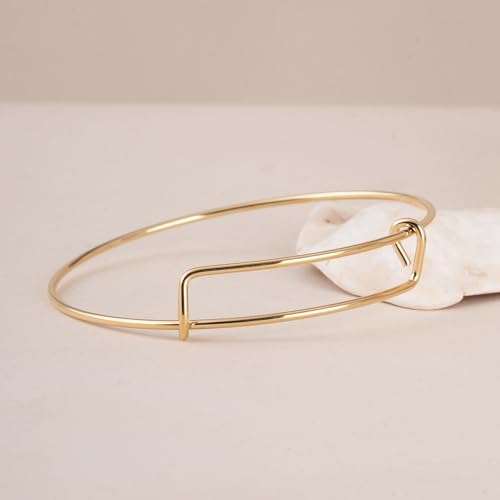 PALMONAS Expandable Bangle Antique Gold Bracelet for Women - Gift for Girls & Women | Waterproof & Anti-Tarnish Bracelets