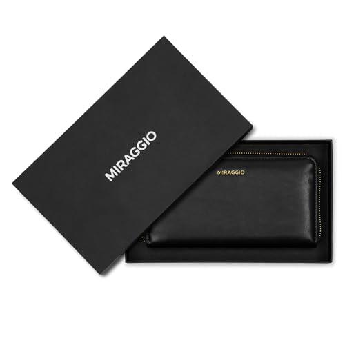 Miraggio Theo Zip Around Wallet for Woman | 3 Compartment Women Wallet | Gift Items for Women