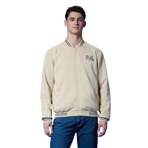 Pepe Jeans White Baseball Neck Full Sleeve Lightweight Sweatshirt