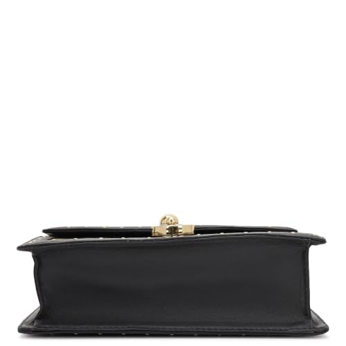 Da Milano Leather Satchel Bag for Women - Beige & Black (LB-02392)