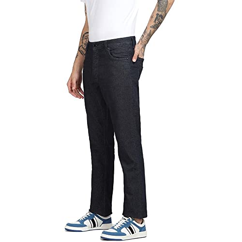 Jack & Jones Men's Cotton Blend Regular Fit Blue Jeans_30