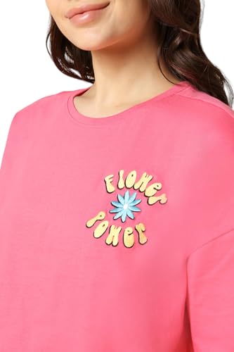 Allen Solly Women's Regular Fit T-Shirt (AHKCCRGP987870_Pink