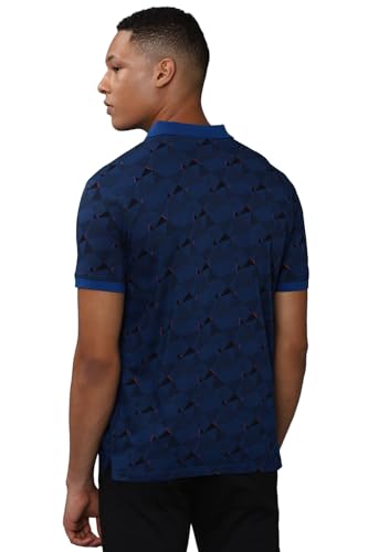 Allen Solly Men's Regular Fit T-Shirt (Blue)