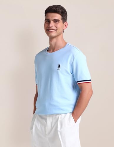 U.S. POLO ASSN. Slim Fit Cotton T-Shirt Light Blue