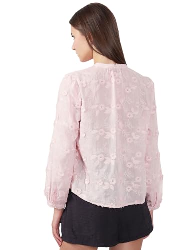VERO MODA Women's Regular Fit Pink Shirt