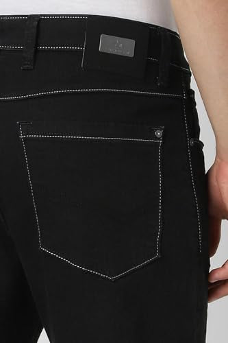 Van Heusen Men's Regular Jeans (VXDNCBTFR18661_Black
