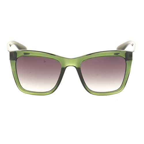 UNITED COLORS OF BENETTON brown lens with gradiant square sunglass full rim green frame