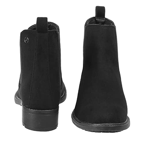 Mochi Women Black-Suede Leather Ankle Boot UK/6 EU/39 (31-88)