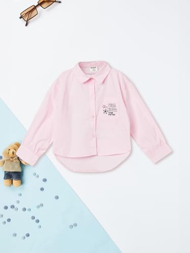 Max Girl's Regular Fit Shirt (S725CPP01_Pink