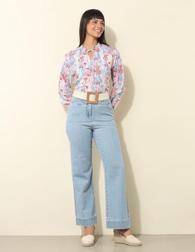 U.S. POLO ASSN. Floral Printed Top (UWSS25TOP256_Multi-Colour_S)