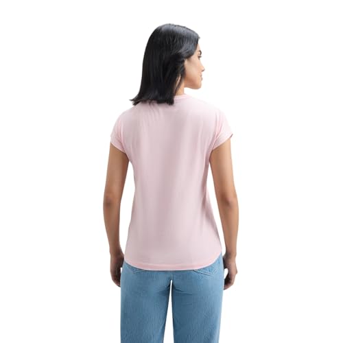 Pepe Jeans Women's Loose Fit T-Shirt (PL506161_Light Pink
