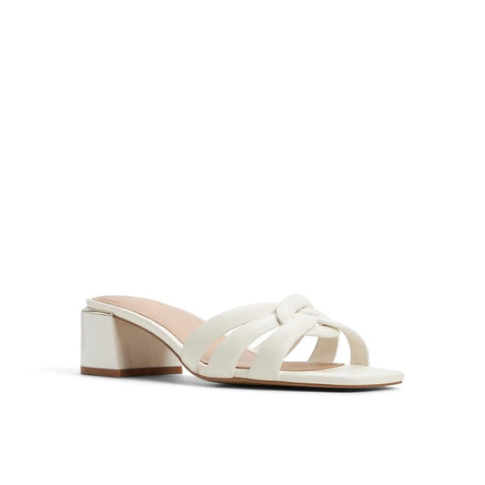 Aldo HANNE-IN100 Women White Block Heel Sandals