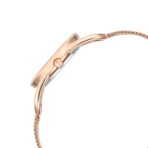 Titan Raga Chic Quartz Analog Pink Dial Metal Strap Watch for Women-2696WM01