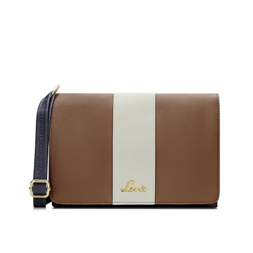 Lavie Women's Reese 2C Colorblock Crossbody Sling Bag | Flap Sling Bag | Ladies Purse Handbag | Gift for Women