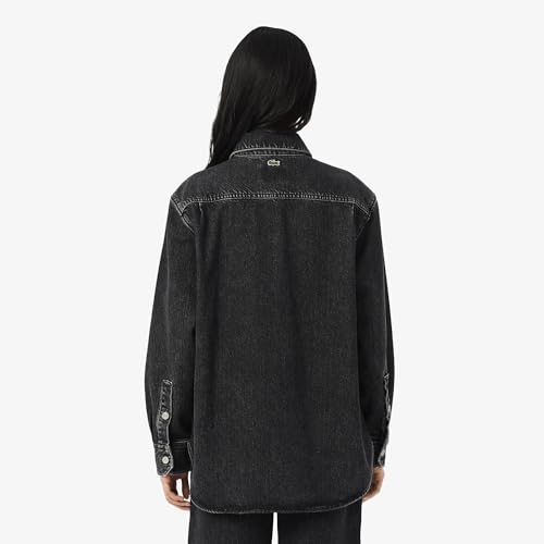 Lacoste Women's A-Line Coat (BF24466NM_Grey