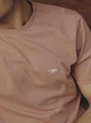 Andamen Men Compact Cotton Crew Neck Brown