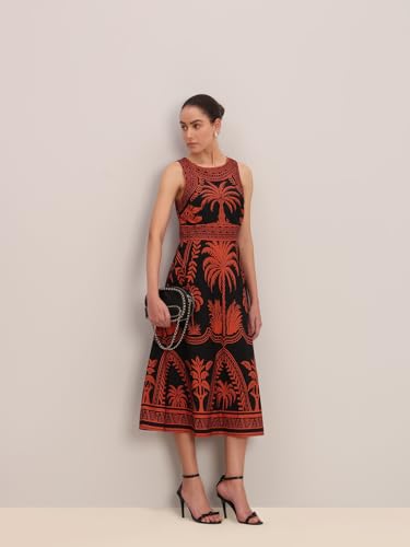 VERO MODA Womens Midi Dress Jet Black