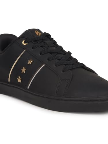 Hush Puppies Women's STARLINE Star Sneake Black Casual Shoe's - 7 UK (5216072)
