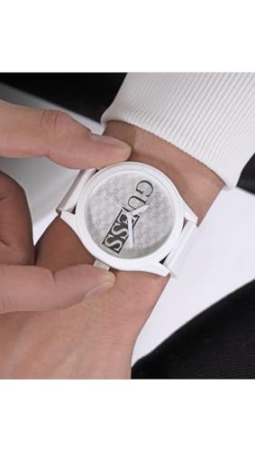 Guess Analog White Dial Men's Watch-GW0780G1