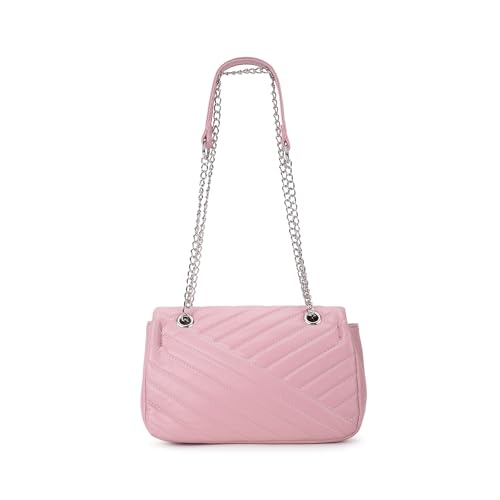 Fastrack Casual Sling Bag with Magnetic Button for Girls, Medium Size with Internal Zipper, Made with High-Quality Faux Leather, Versatile and Durable Design