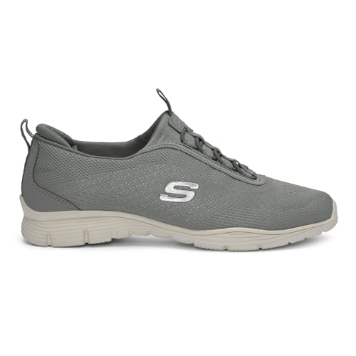 Skechers Womens Seager Grey Casual Slip On Shoe