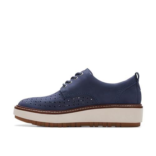 Clarks OriannaW Move Navy Nubuck