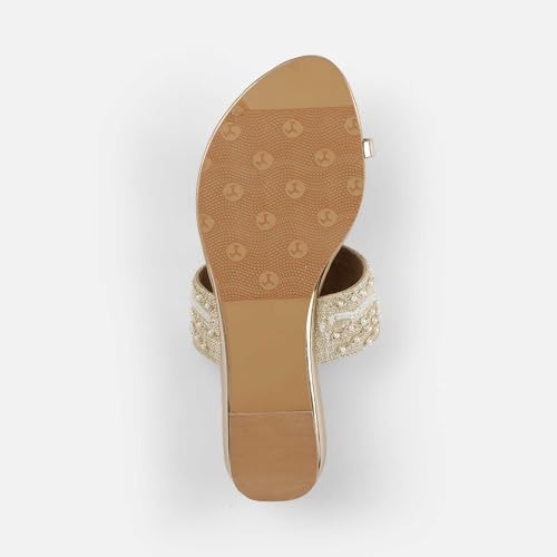 Mochi Women Chappals UK/5 EU/38(35-2114)