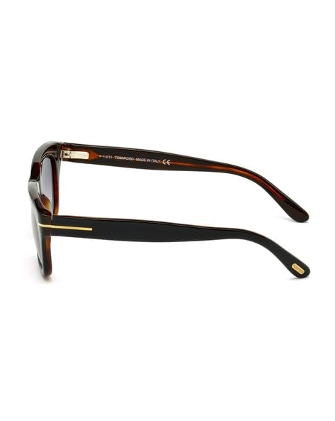 Tom Ford Women's Brownish Black Sunglasses, Grey Gradient 52mm Lens - Model: SNOWDON FT0237 05B