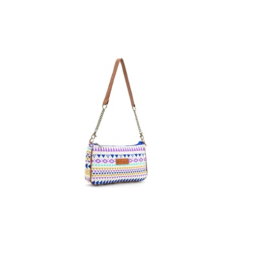 Boho Girl Women Multicolor Shoulder Bag along with Inner Zipper Pocket