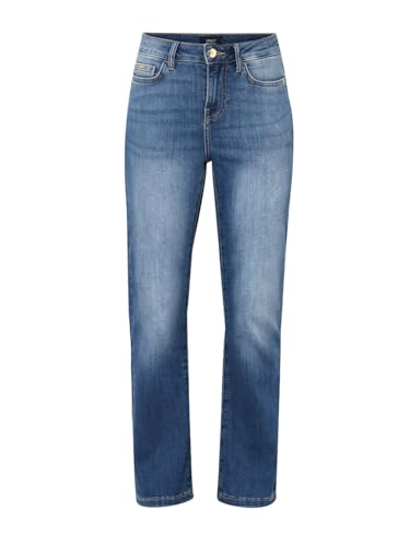 ONLY Women's Solid Flared Mid-Rise Blue Jeans
