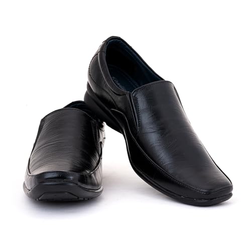 Khadim's Men Black Slip-On Shoe - UK 8